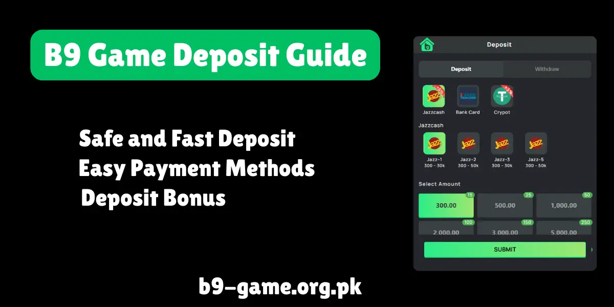 b9 game deposit